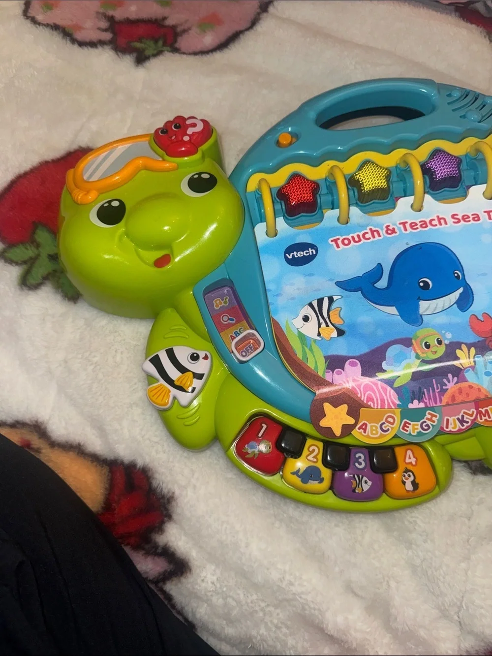 VTech Touch & Teach Sea Turtle Learning Toy - Blue & Green